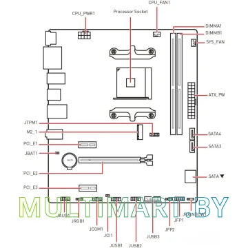Материнская плата MSI B550M Pro картинка 4